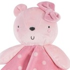 Gerber Modern Moments Plush Pink Bear Polka Dot Security Blanket Lovey Baby Toy