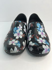 Crocs Comfort Slip Resistant Work Nurse Shoes Womens Clogs Sz 8 Black Flowers