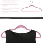 100 Piece Set Of Velvet Slim Profile Heavy Duty Felt Hangers With Stainless S   