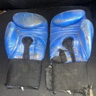 Set Of Title Classic Boxing Gloves  blue 