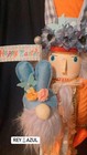 2026 16    Blue Orange Easter Bunny    spring Blossom    Gnome Nutcracker