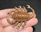 2 4   Chinese Dynasty Purple Copper Animal Scorpion Amulet Pendant