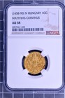 Hungary Goldgulden Matthias Corvinus Ngc Au58   Medieval Gold Coin 1458-1490
