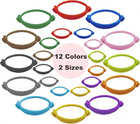 24pcs Whelping Collars For Puppies  2 Sizes Adjustable Puppy Id Bands