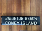 Bmt Ny Nyc Subway Roll Sign Coney Island Boardwalk Ocean Brighton Beach Brooklyn