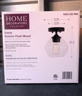 Hdc Everly 1-light Bronze And Glass Vintage Indoor outdoor Flush Mount Light