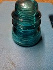 Vintage Hemingray Glass Insulator No 42 Made In Usa Green aqua Marine 4    