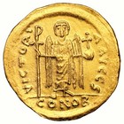 Coin Byzantine - Maurice Tiberius - Gold Solidus - Constantinople - 6th Officina
