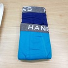 Hanes Boxer Briefs Mens Medium Blue 2-pack Ultimate Comfort Flex Fit