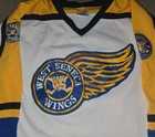 West Seneca Wings Game Worn Hockey Jersey New York Sabres  10 Nobr