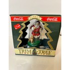 Coca-cola Trim A Tree Collection Christmas Ornament Lot Of 2 Vintage 90s X97