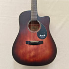 41  Cutaway Acoustic Guitar Spruce Layered Top Mahogany Neck Brown Gigbag