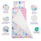 Safotad Toddler Nap Mat With Pillow And Blanket  Soft Sleeping Bag For Kids    
