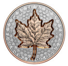 Super Incuse Rose Gold Gilded 2022 Canada 1oz  9999 Silver  20 Coin