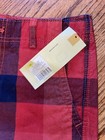 Cherokee Buffalo Plaid Shorts Girls 14 Vintage New Gorecore Adjustable Waist