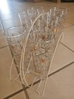 Set Of 8 Atomic Starburst Drinking Glasses 1950s
