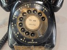 Vintage Automatic Electric Monophone Black Rotary Telephone Art Deco Untested
