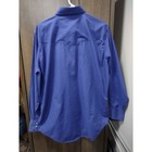Ely Cattleman Tall Man Long Sleeve Western Snap Button Shirt Blue L 16 1 2 37