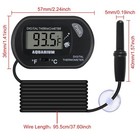 4pack Aquarium Thermometer  Reptile Fish Tank Thermometer  Digital Thermometer