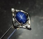 Vintage Style Lindy Blue Star Sapphire Ring    925 Sterling Silver Luxury Jewelry