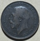 1923 Uk          Great Britain     Half Penny     F f      Free Domestic Shipping