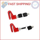 Qwork Motorcycle Bike Anti-theft Wheel Disc Brake Lock  2 Pack Safety Disc Wheel