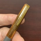 Unique Vtg Windsor Gold Tone Engraved Clip   Gray Mechanical Twist Pencil As Is 