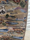 Jade Route 66 Tapestry Rolling Shopping Tote Bag Wheels Retro Americana