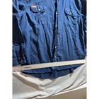 Tecgen Fr Mens Xl Navy Blue Flame Resistant Long Sleeve Work Shirt Nfpa 2112