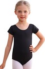 Dance Ballet Leotards Basic Short Sleeve For Girls Toddler Gymnastics Outfit 