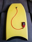 Vintage Morey Boogie Mach 7-7 Bodyboard With Leash Yellow Orange - Great Cond  
