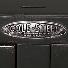Vintage Cole Steel 2 Drawer Metal Index Card File Cabinet Industrial 3x5 Mcm Gre