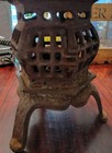 Vintage Japanese Cast Iron Pagoda Candle Lantern Antique Weathered Tsuridoro
