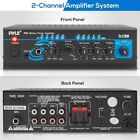 Pyle Mini 2x120w Stereo Power Amplifier W  Aux cd Inputs   Rca Outputs Pta4
