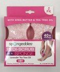 6 Spongeables Pediscrub Foot Buffer 2pack Lasts 40 washes Lavender Tea Tree Oil