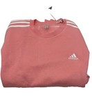 Adidas Women s Essentials 3-stripes Fleece Sweatshirt Semi Pink Spark Size S
