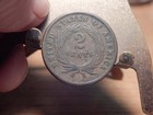 1864 Two Cent Piece  Lustrous Red  Lg Motto  Razor Sharp Superb Gem Bu   Rd     