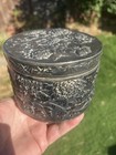 Chinese Wang Hing Sterling Silver Tea Box Spice Box 334 Grams Chrysanthemum