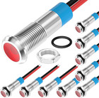 Led Indicator Light 12v Red Led 6mm Metal Waterproof 12 Volt Indicator Light    