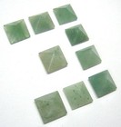 9 Green Aventurine Quartz Crystal Loose Pyramids Healing Gift Ba Gua Feng Shui