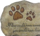  Paw Prints Dog Pet Memorial Stones  Pet Garden Stone Grave Marker For D