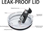 2 Pack Replacement Lids For 30 40 Oz Tumbler Flip Lid Spill Proof Fits Yeti Cup