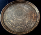 Stunning Antique Islamic Mid East Qajar Persian Style Hunting Tray