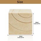 Dodheg 6 Pack Wooden Cubes 2 Inch Wood Block 2 X 2 X 2 Inches  Burlywood
