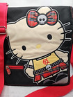 Vintage Rare Hello Kitty Sanrio Punk  goth Kitty Purse crossbody Bag