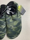 Tek Gear Boys Water Socks Green Camo Quick Dry Water Shoes Xl Size 7 Nwt