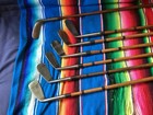 Antique Hickory Wood Shaft Robt Condie 7 Club Iron Set Golf Clubs