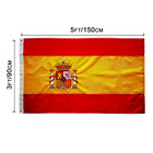 Spain Flag 3x5ft-spanish Flag Embroidered 3 X 5 Ft   90x150cm   Red  Yellow