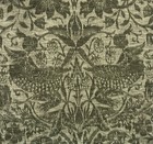 William Morris   Co Strawberry Thief Table Runner Green Velvet 16x90 Sage