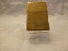 1996 Zippo Cigarette Lighter Solid Brass Plain B Xii